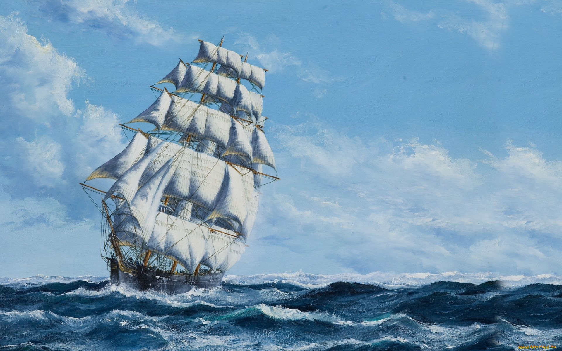 3d рисунок корабля